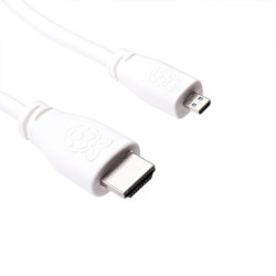 Raspberry Pi T7689AX cable HDMI 1 m HDMI tipo A (Estándar) HDMI tipo D (Micro) Blanco - 187-1375
