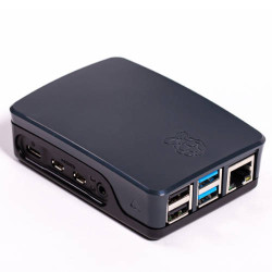 CAJA PARA RASPBERRY OFICIAL PI 4,  NEGRO/GRIS RASPBERRY - 1876752