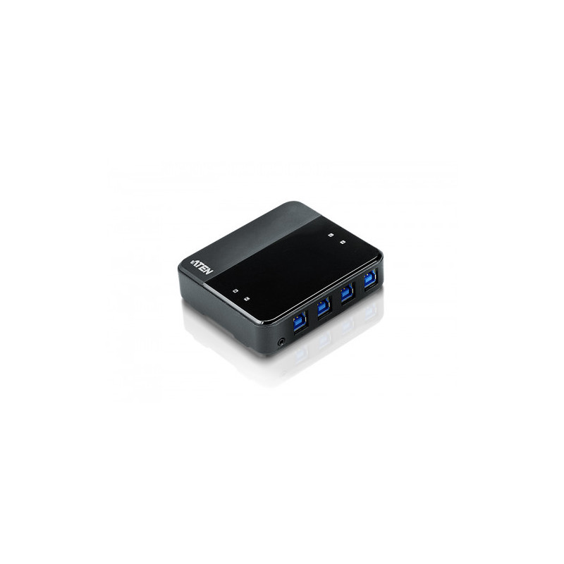 ATEN Switch de periféricos USB 3.2 Gen1 de 4 x 4 puertos - US434-AT