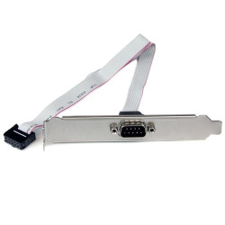 StarTech.com Adaptador de 40cm de Header Bracket Serie DB9 RS232 a IDC 10 Pines para Placa Base - Cabezal Serial - PLATE9M16
