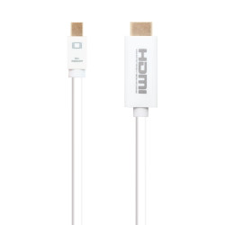 Nanocable - Cable Mini DisplayPort/M a HDMI/M - Blanco - Longitud 5.0 m - 10.15.4005