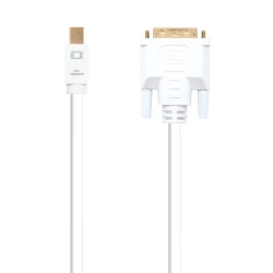 Nanocable - Cable Mini DisplayPort/M a DVI/M - Blanco - Longitud 2.0 m - 10.15.4202