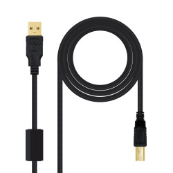 Nanocable - Cable USB 2.0 Impresora Nanocable - USB Macho - USB Macho - 2m - Negro - 10.01.1202