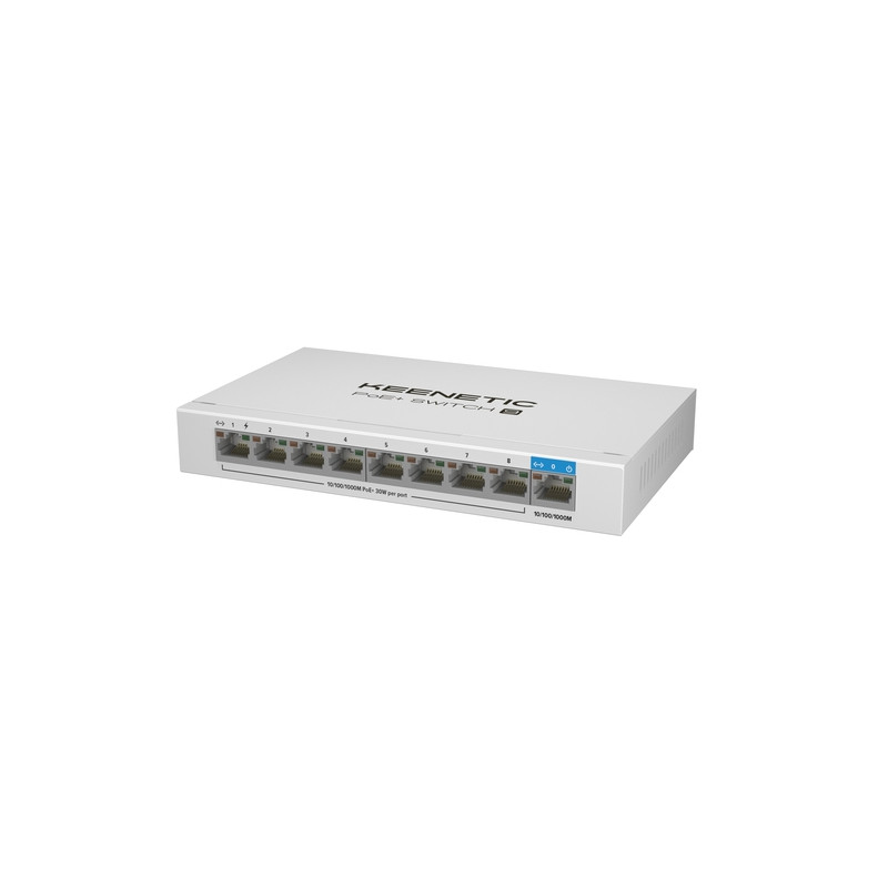 Keenetic PoE Switch 9 - Switch Switch - 9xRJ5 1Gbps (8xPoE) - 802.3af/at - KN-4710-01-EU