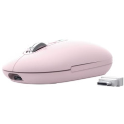 Ratón Inalámbrico Trust Seron 26206/ Batería recargable/ Hasta 3200 DPI/ Rosa - 26206