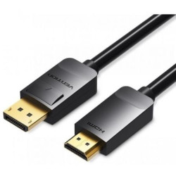 Cable Conversor Vention HADBI/ DisplayPort Macho - HDMI Macho/ 3m/ Negro - HADBI