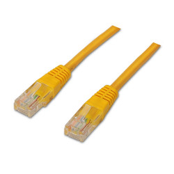 AISENS - CABLE DE RED LATIGUILLO RJ45 CAT.6 UTP AWG24, AMARILLO, 3.0M - A135-0256