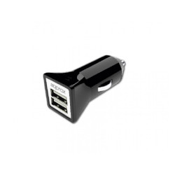 APPROX Cargador Doble USB para Coche (Negro) - APPUSBCAR31B