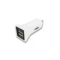 APPROX Cargador Doble USB para Coche (Blanco) - APPUSBCAR31W