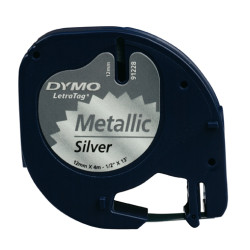 DYMO Cinta LT 12mmx4mt -Negro/Plata metalizada - S0721730