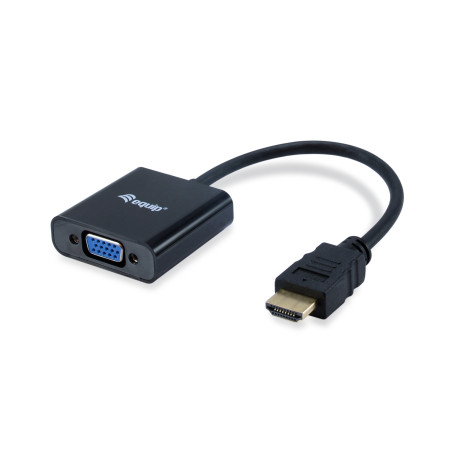 EQUIP ADAPTADOR HDMI MACHO A VGA HEMBRA CON AUDIO JACK 3.5" - 11903607