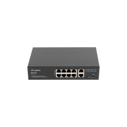 SWITCH LANBERG 10 PTOS 100MB 8xPOE+/2x GBIT ETHER 120W RACK 10"/19" - RSFE-8P-2GE-120