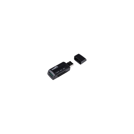 LECTOR DE TARJETAS NATEC MINI ANT 3 SDHC MMC M2 MICROSD USB 2.0 NEGRO - NCZ-0560