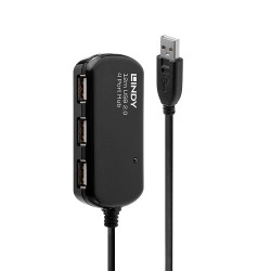 Lindy 42783 hub de interfaz 480 Mbit/s Negro - 42783