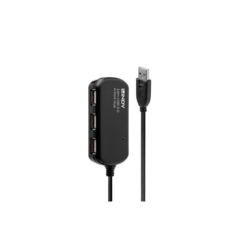 Lindy 42783 hub de interfaz 480 Mbit/s Negro - 42783