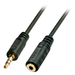 Lindy 35656 cable de audio 10 m 3,5mm Negro - 35656
