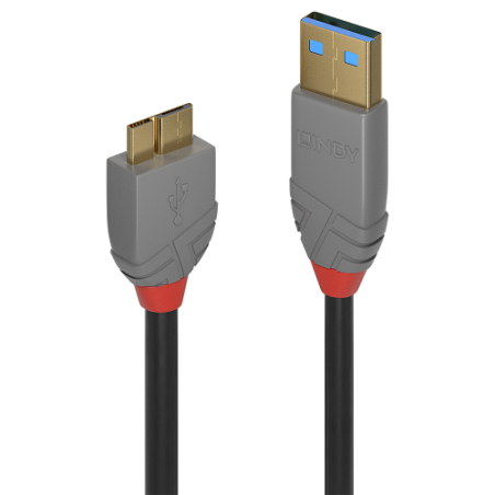 Lindy 36768 cable USB USB 3.2 Gen 1 (3.1 Gen 1) 3 m USB A Micro-USB B Negro - 36768