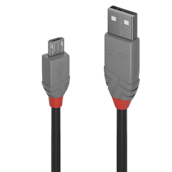 LINDY USB 2.0 Kabel Typ A/Micro-B Anthra Line M/M 3m - 4002888367349
