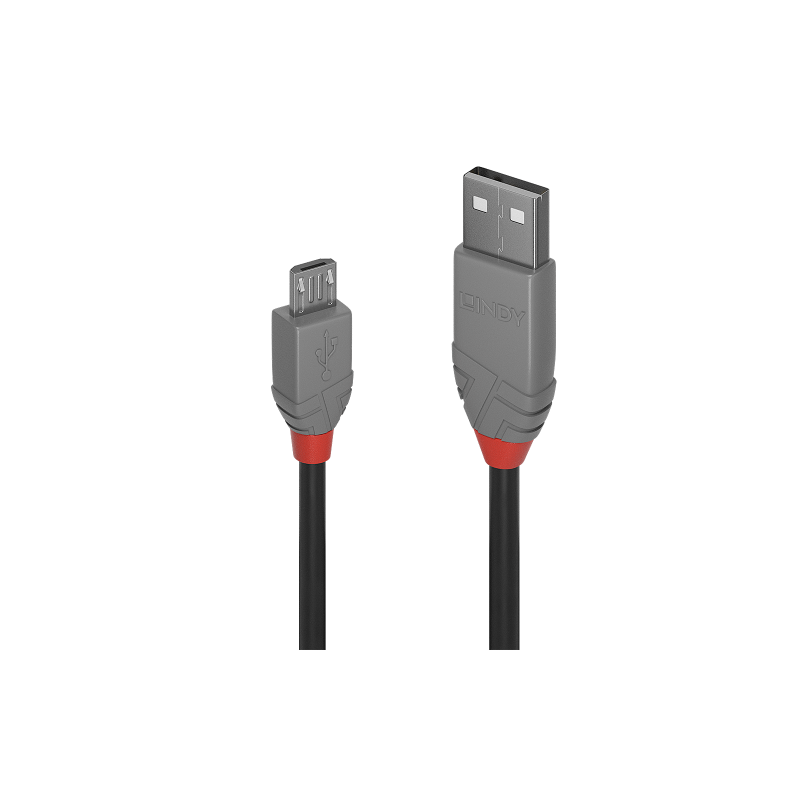 LINDY USB 2.0 Kabel Typ A/Micro-B Anthra Line M/M 2m - 4002888367332