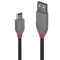 LINDY USB 2.0 Kabel Typ A/Mini-B M/M 0.2m - 4002888367202
