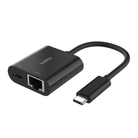 Belkin USB-C / Ethernet Ladeadapter, Schwarz, INC019BTBK - 0745883877584