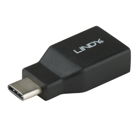 Lindy 41899 cambiador de género para cable USB 3.1-C USB 3.1-A Negro - 41899