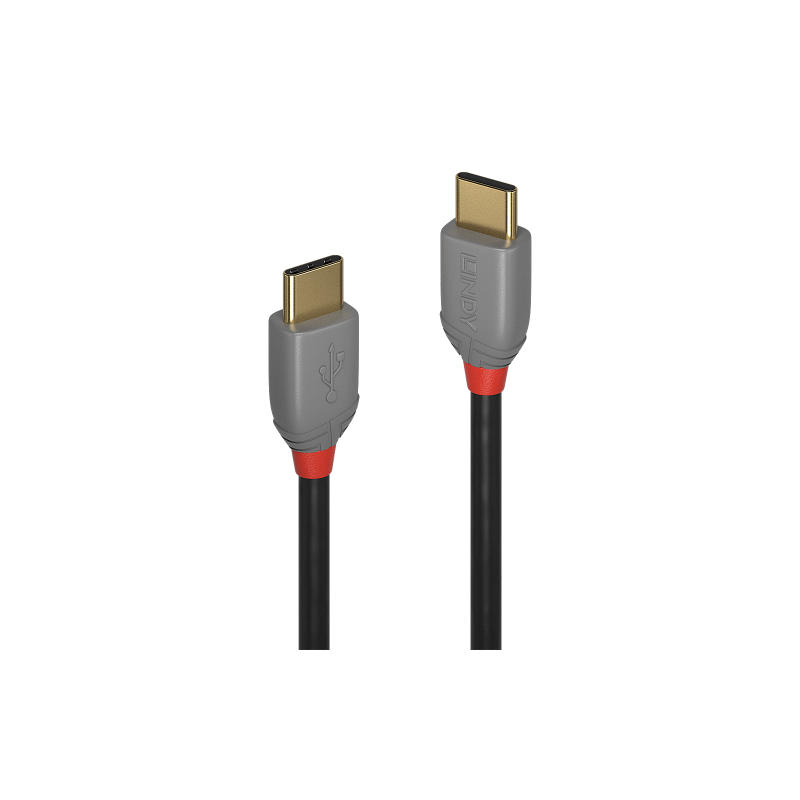 Lindy 36873 cable USB USB 2.0 3 m USB C Negro, Gris - 36873