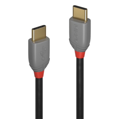 Lindy 36873 cable USB USB 2.0 3 m USB C Negro, Gris - 36873