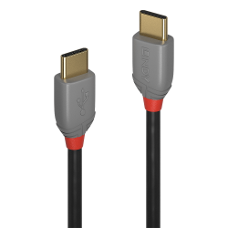 Lindy 36871 cable USB USB 2.0 1 m USB C Negro, Gris - 36871