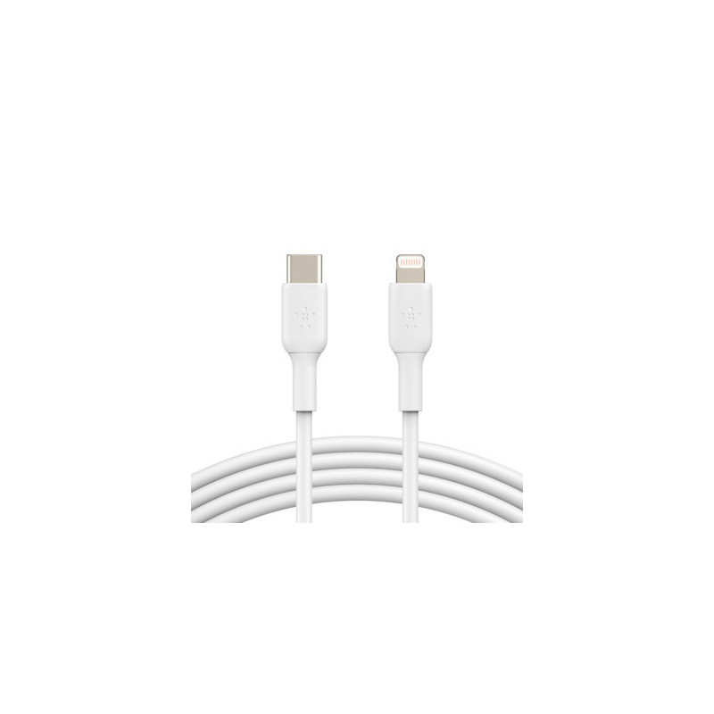 Belkin CAA003BT1MWH cable de conector Lightning 1 m Blanco - CAA003BT1MWH