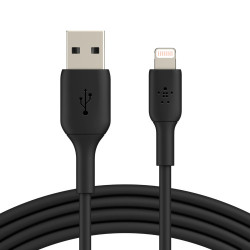 Belkin CAA001BT1MBK cable de conector Lightning 1 m Negro - CAA001BT1MBK