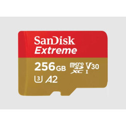 SanDisk Extreme 256 GB MicroSDXC UHS-I Clase 3 - SDSQXAV-256G-GN6MA