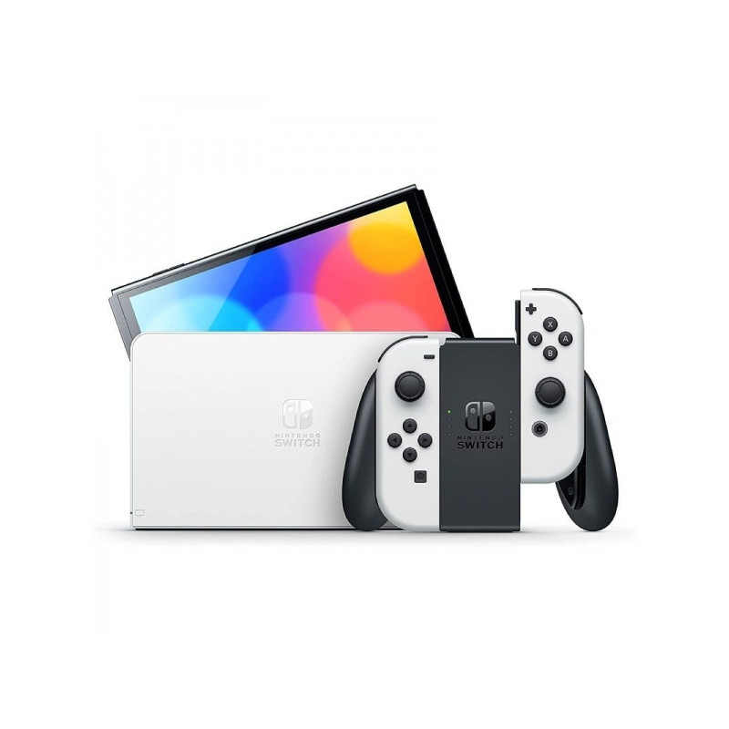 Nintendo Consola Nintendo Switch Oled - Incluye Base y 2 Mandos Joy-Con - Color Blanco - 10007454
