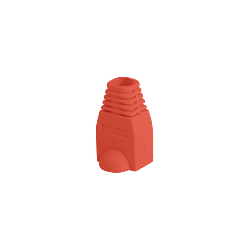 FUNDA PROTECTOR LANBERG CONECTOR RJ45 (PACK 100 UDS) ROJO - PLB-1000-R