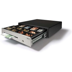 Safescan HD-4141S Cajon Portamonedas - 8 Compartimentos para Monedas y 4 para Billetes - hasta 2 Millones de Aperturas - 132-042