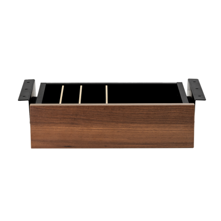 Cajon phoenix para escritorio artisan combinación negro y madera nogal - ART-DESKPACEN