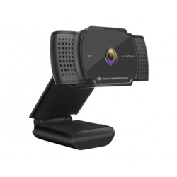 ÷ Webcam 2k conceptronic amdis 5mp usb 3.6mm 30 fps angulo vision 72 microfono integrado - AMDIS02B