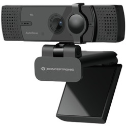 ÷ Webcam 4k conceptronic amdis 8.3mp usb 3.57mm angulo vision 80? autofocus microfono dual adaptador u - AMDIS07B