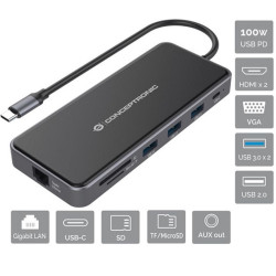 Conceptronic DONN15G 12-in-1 USB 3.2 - DONN15G
