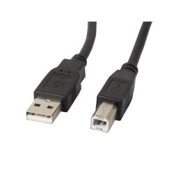 Cable impresora lanberg usb a -  usb b macho - macho negro 0.5 m - CA-USBA-10CC-0005-BK