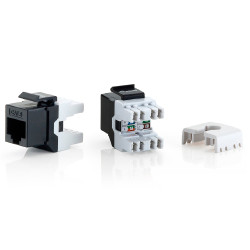 Kit 8 uds equip conector hembra rj45 utp cat6 panel keystone - 769210