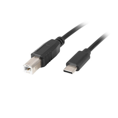 Cable usb lanberg usb c a usb b 2.0 ferrita 3m negro - CA-USBA-14CC-0030-BK