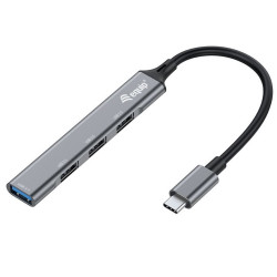 ÷ Hub usb-c equip life a 1xusb-a 3.0 3xusb-a 2.0 carcasa aluminio - 128961