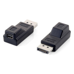 Adaptador displayport a mini dp equip macho - hembra - negro - 118916