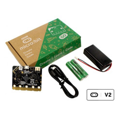 Kit micro:bit go v2.2 con placa microbit + pilas + portapilas + cable usb - 2336796