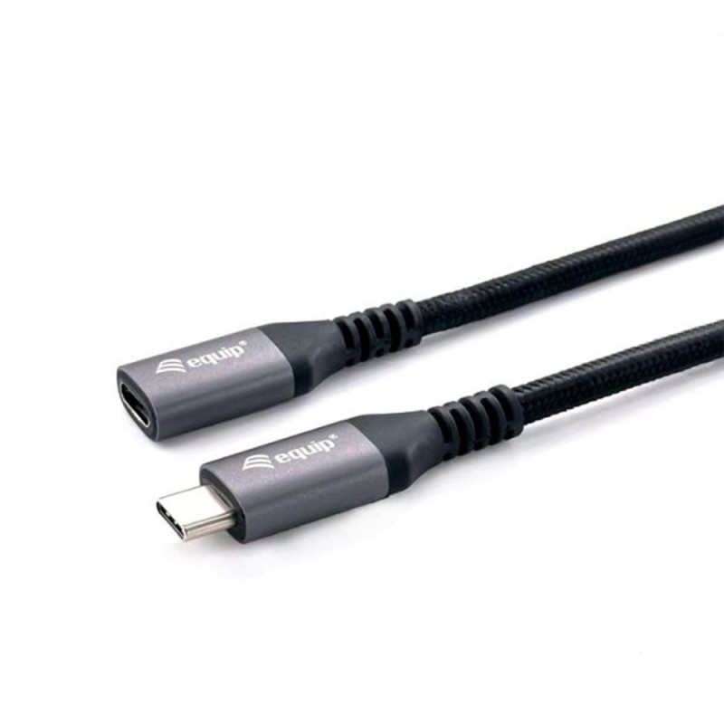 Cable alargo usb tipo c equip 4k macho - hembra 0.5m - 128370