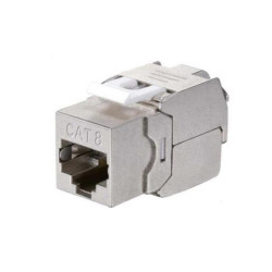 ÷ Kit 8 uds conector hembra rj45 ftp cat8.1 panel keystone - 767231