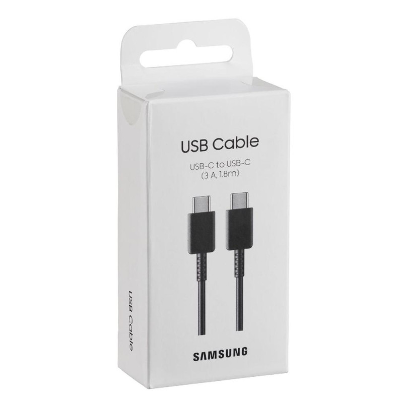 Samsung USB-C to USB-C Cable EP-DX310 (3A) 1.8m black - black - EP-DX310JBEGEU