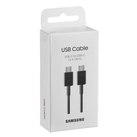 Samsung USB-C to USB-C Cable EP-DX310 (3A) 1.8m black - black - EP-DX310JBEGEU