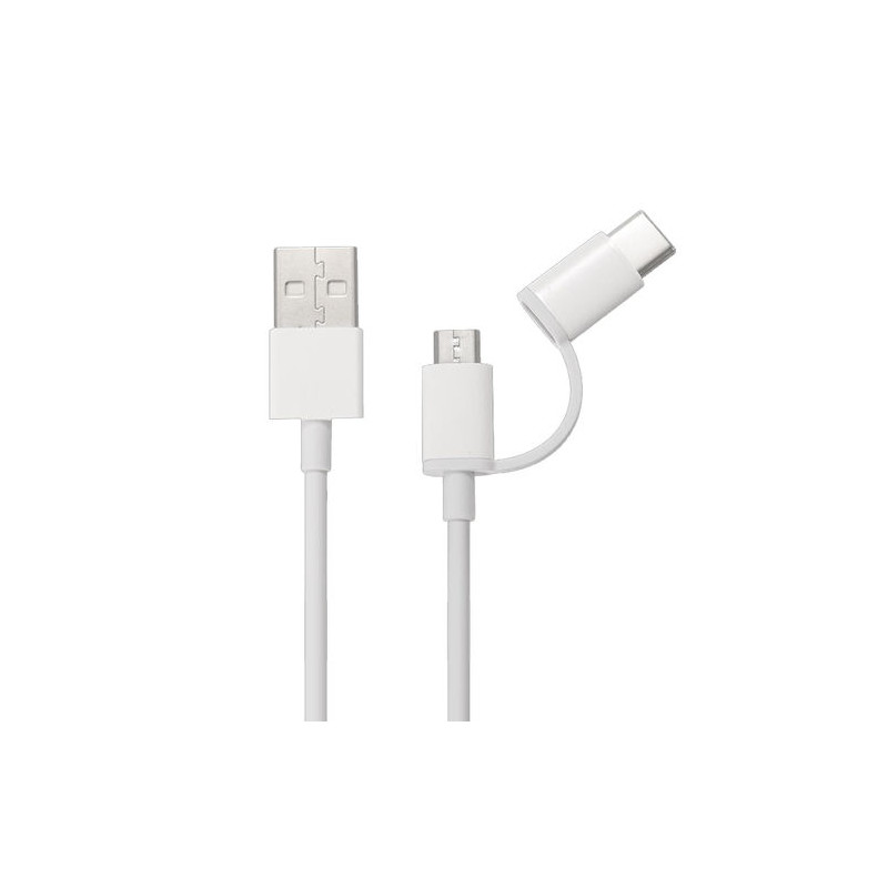 CABLE XIAOMI MI 2 IN 1 USB MICRO USB TO TYPE C - 100 CM 15303 - SJV4082TY